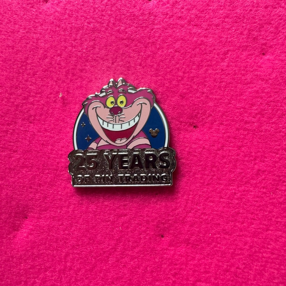 Disney Cheshire Cat Pin with Blue and Pink Accents